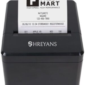 SHREYANS 80mm Thermal Billing Printer with Autocutter | Ultra Fast Speed with Compact