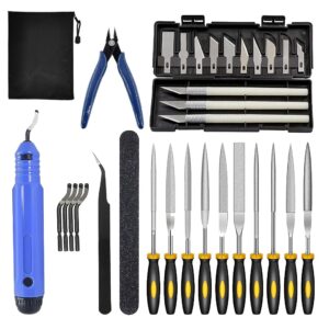 Serplex® 32Pcs 3D Print Tool Kit 3D Print Tool Accessories Kit Includes Debur Tool